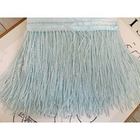 Light Blue Bead Fringe Tassel Trim For Dance Costume, Haute Couture Dress Trimming, Beading | Etsy (US)