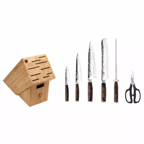 Shun Premier 7-Piece Block Set | Sur La Table