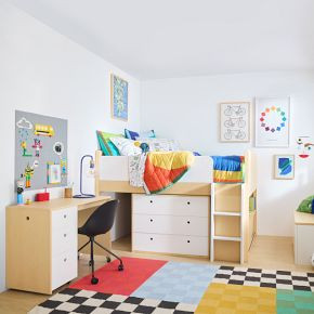 Ziggy Low Loft Bed w/ Desk &amp; Dresser | West Elm (US)
