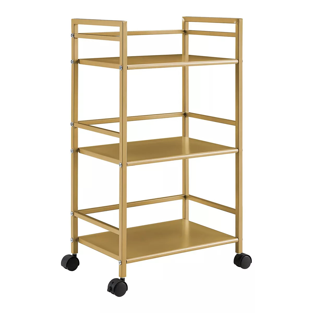 Novogratz Helix 3-Shelf Metal Rolling Utility Cart | Kohl's