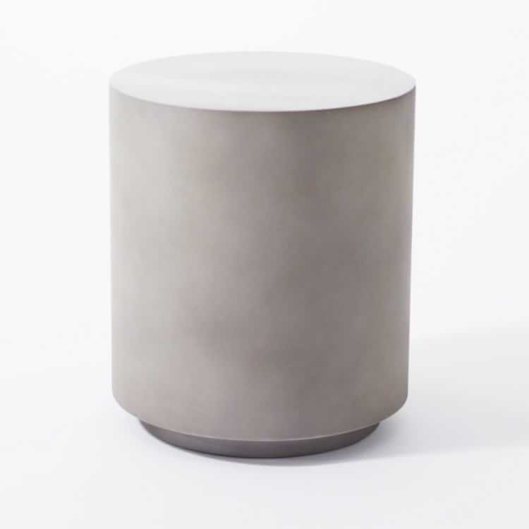 Volume Side Table - Concrete | West Elm (US)