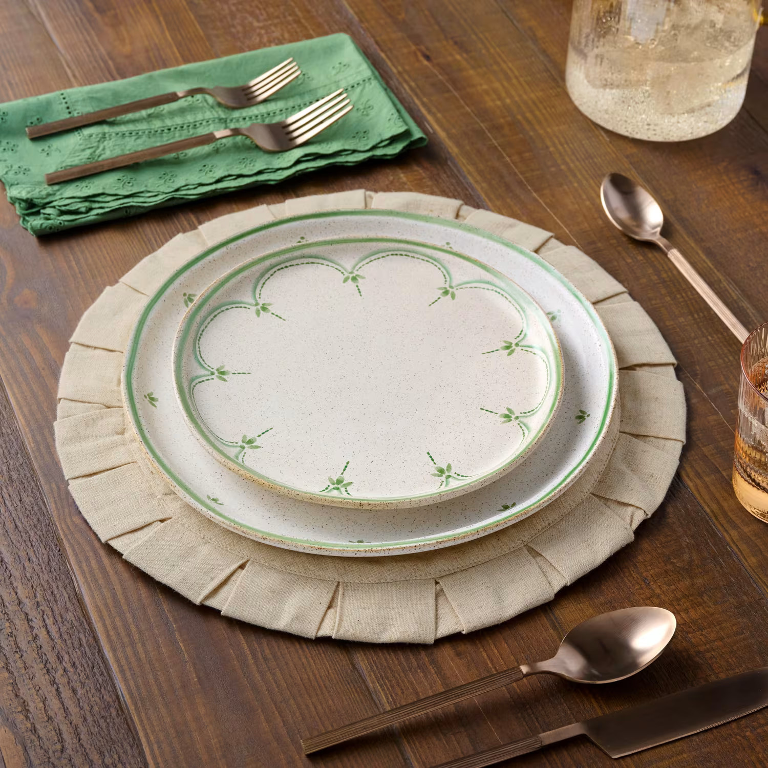 French White Painted Dinner Plate | Magnolia