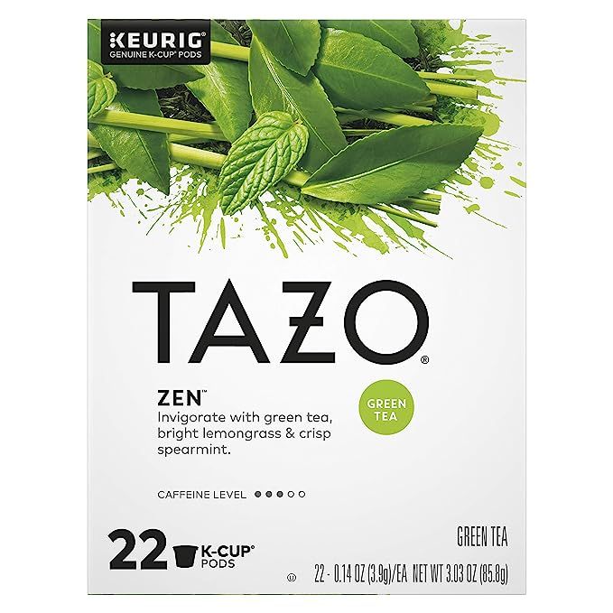 TAZO Tea K-Cups, Green Tea, Zen, 22 Pods | Amazon (US)