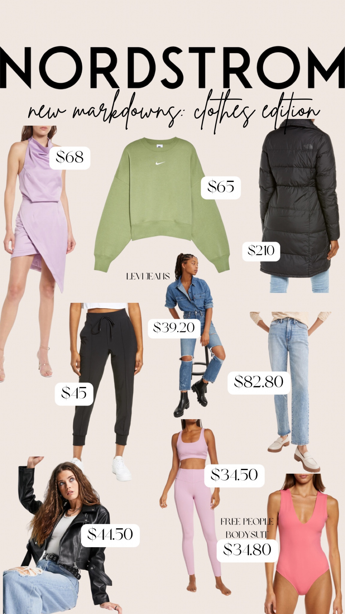 Shop the new markdowns at Nordstrom! Some great brands are on MEGA sale… Levis, free people, Nike, north face & more!! #competition 

#LTKsalealert #LTKSale #LTKFind