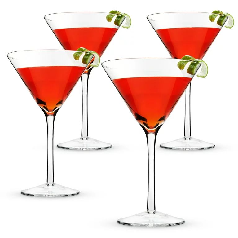 True Martini Glasses Stemmed, Martini Manhattan Barware Glass 12 oz, Set of 4 - Walmart.com | Walmart (US)