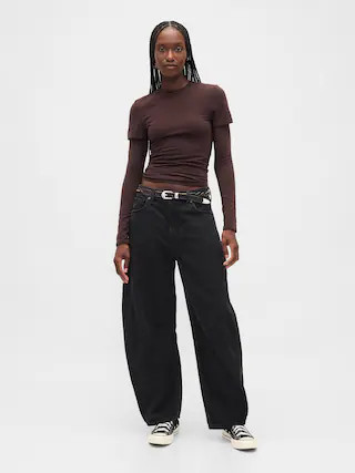 High Rise UltraSoft Horseshoe Jeans | Gap (CA)