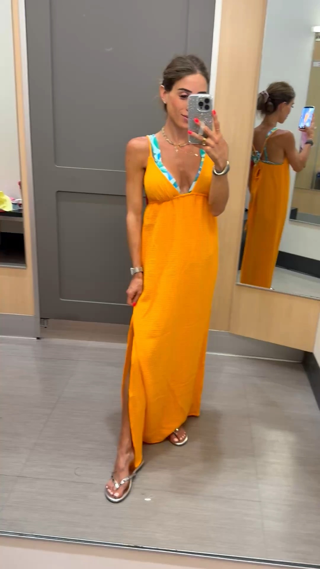 A fun bright swim coverup with good coverage. Wearing smallest size

#LTKSwim #LTKTravel