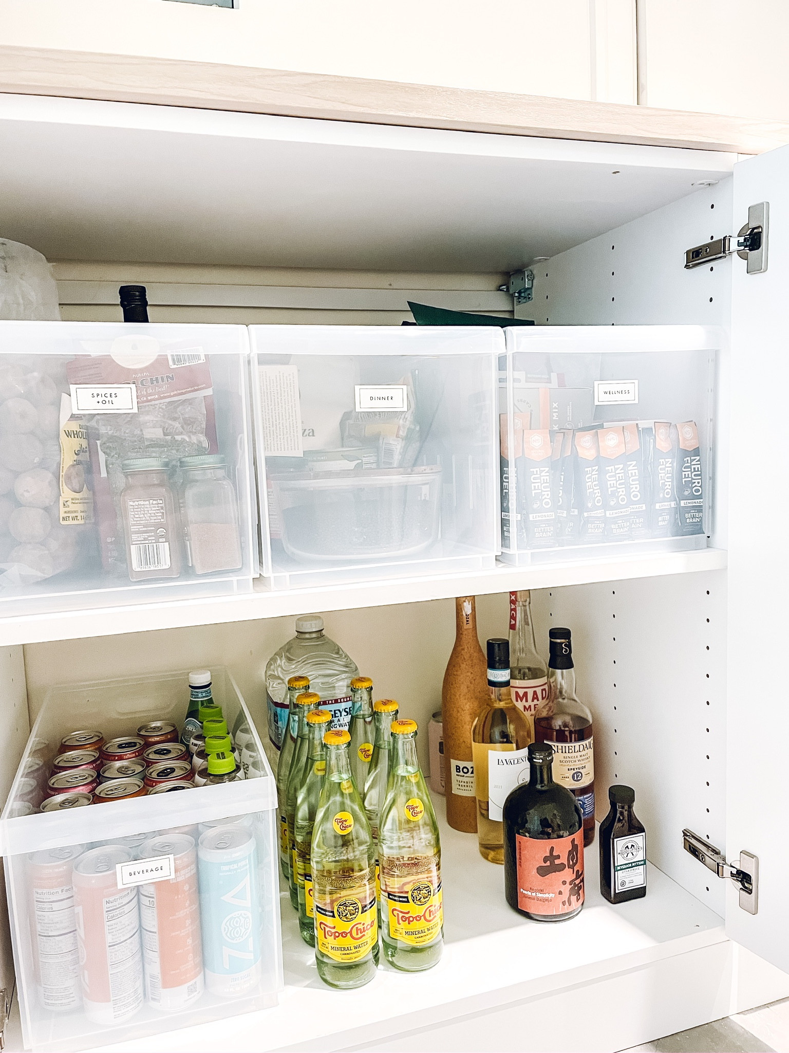 Storage organization✨The Container Store Long Wide Deep STAK Bin W/ Wheels. The Container Store P-Touch Cube Plus Label Maker.

#LTKhome