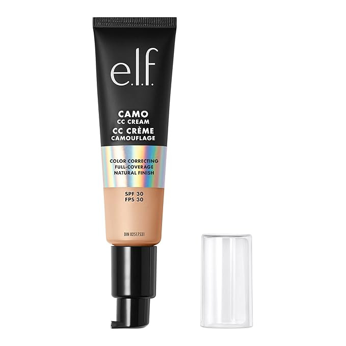 e.l.f. Camo CC Cream | Color Correcting Full Coverage Foundation with SPF 30 | Light 210 N | 1.05... | Amazon (US)