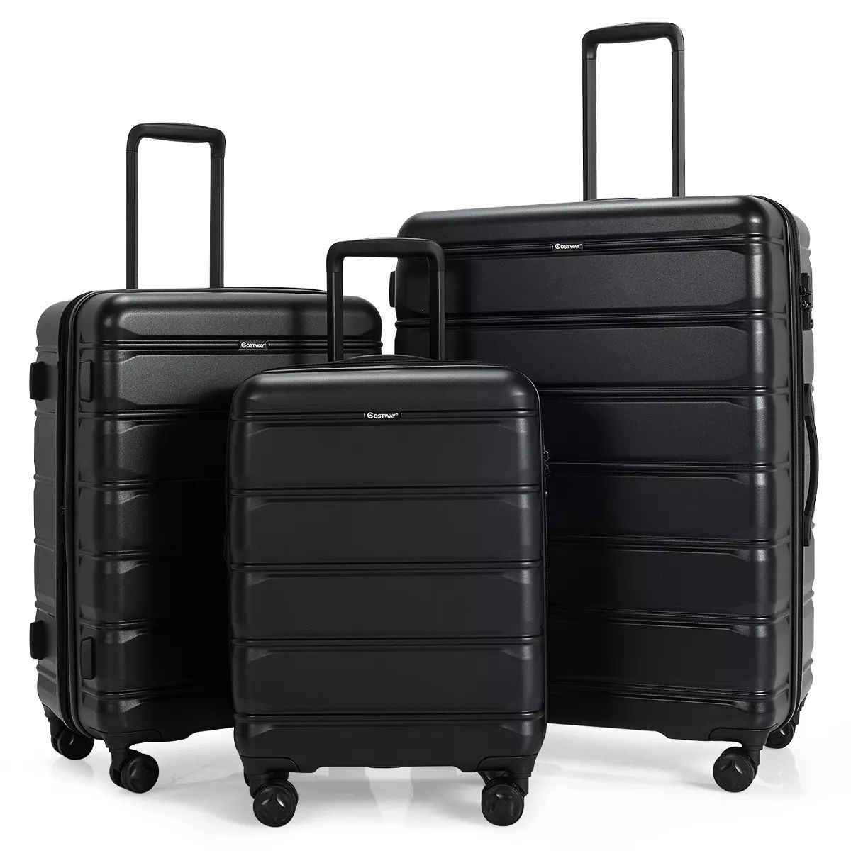 Costway 3 Piece Hardshell Luggage Set Ex pandable Suitcase w/ TSA Lock & Spinner Wheels | Target