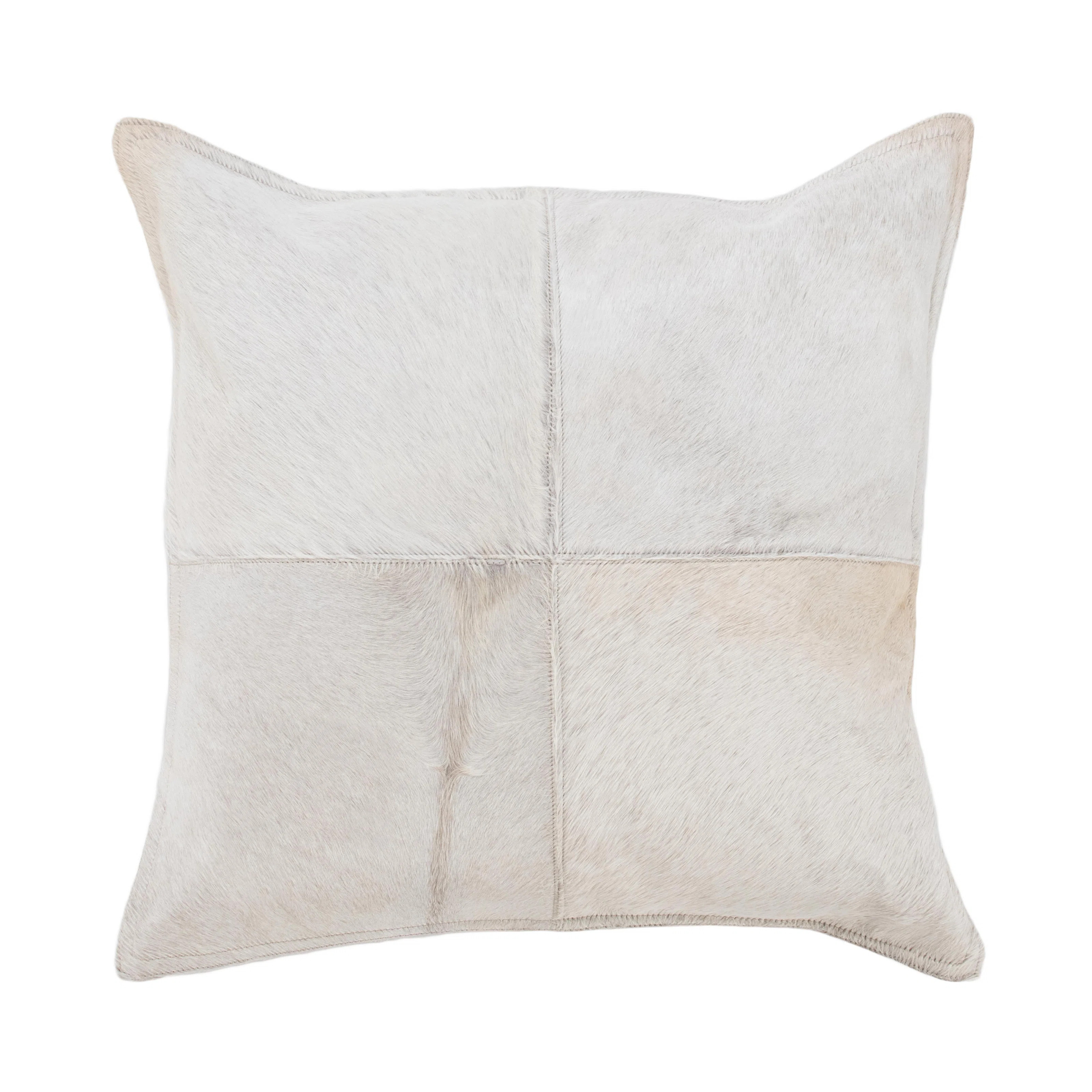 Canada 20" Natural Hide Throw Pillow, Chestnut | Perigold