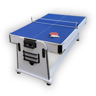 POLAR 7-Ft 3-in-1 Game Table – Pool Table, Air Hockey & Table Tennis with Dining Top | Wayfair North America