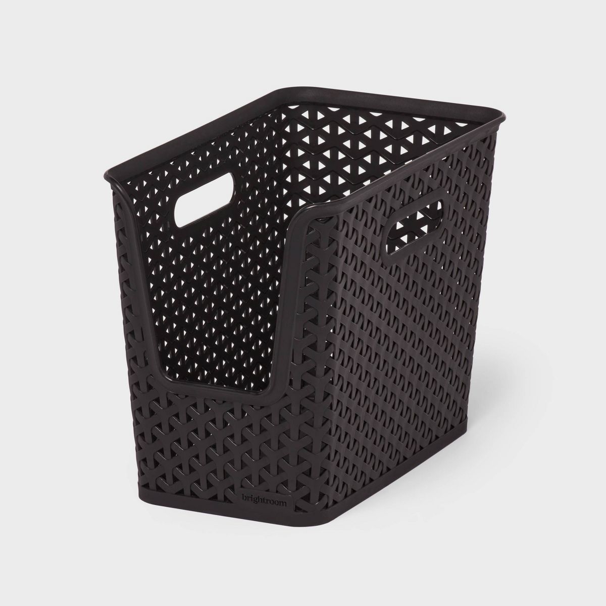 Y-Weave Narrow Easy Access Decorative Storage Basket Black - Brightroom™ | Target