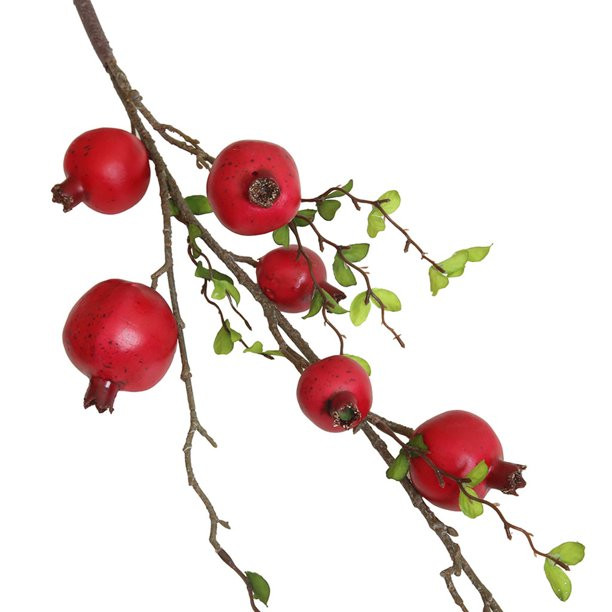 Pkeoh Fall Decorations Fake Artificial Rose Fruit Pomegranate Berries Bouquet Floral Garden Home ... | Walmart (US)