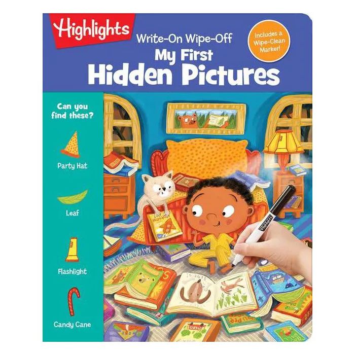 Write-On Wipe-Off My First Hidden Pictures - (Write-On Wipe-Off My First Activity Books) (Spiral ... | Target