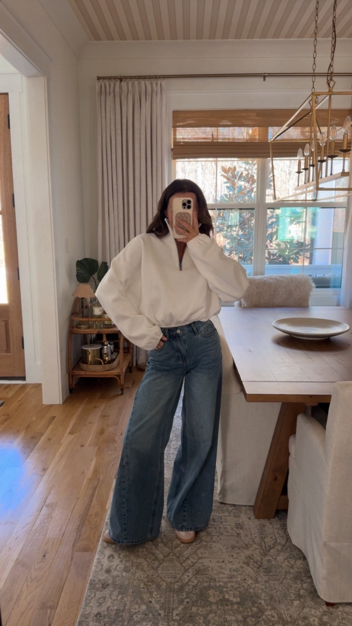 the half zip is AH-MAZING quality 🤍
(in a small, but you can definitely size down if you want)

#LTKgrwm #LTKootd