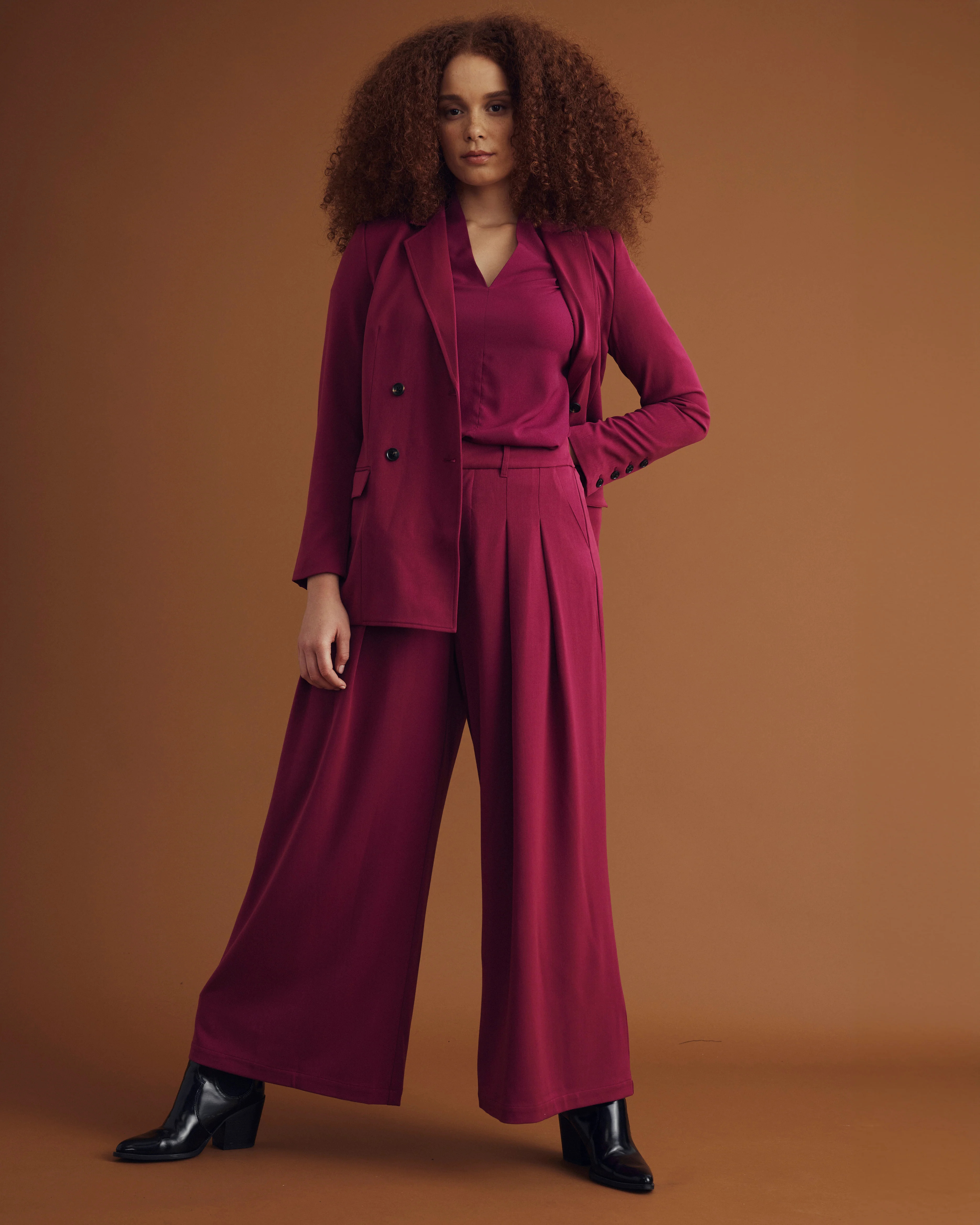 All Day Palais Wide Leg Pants - Goji Berry | Universal Standard