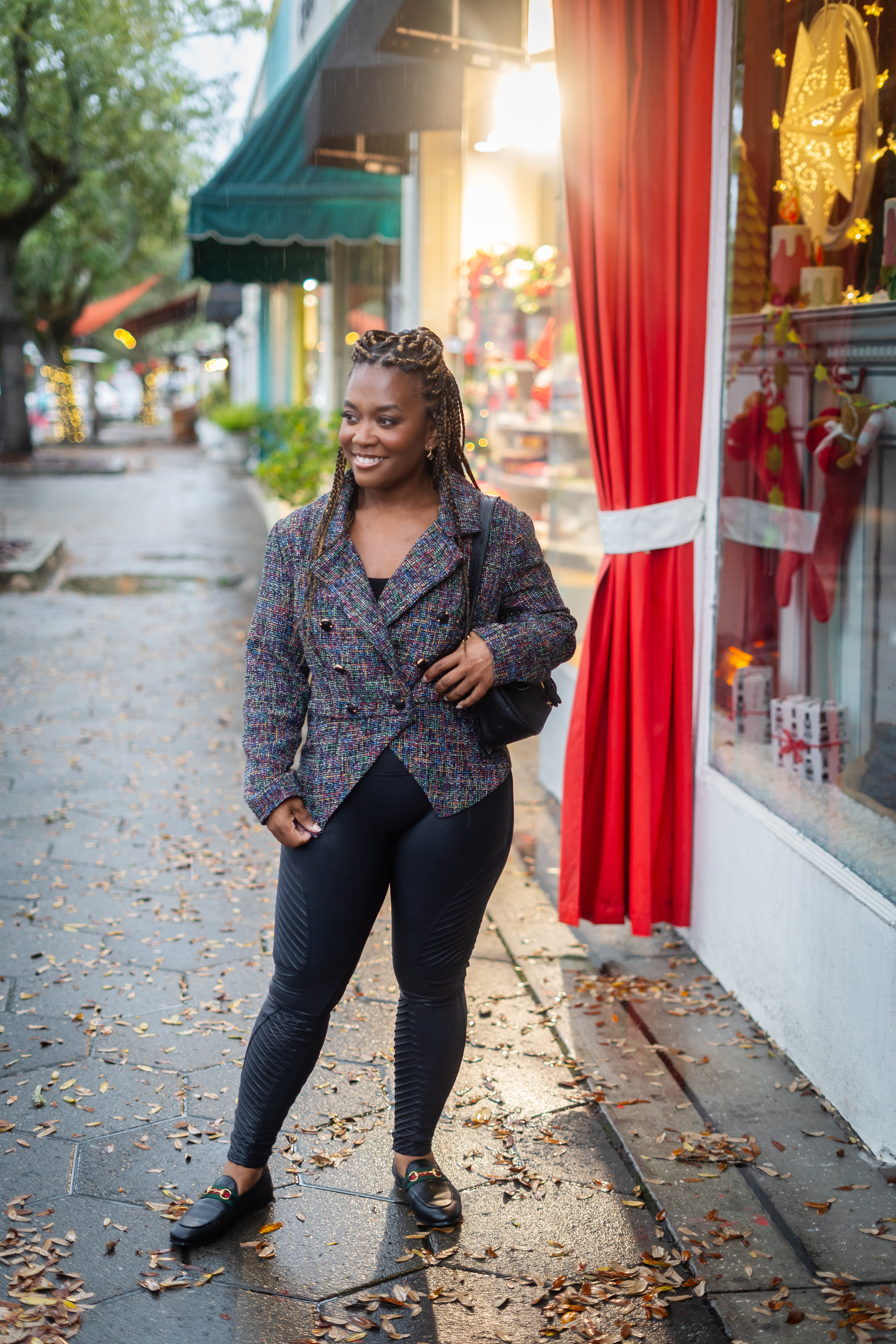 Loving this mix of handmade and designer staples! This textured jacket is a recent me-made (McCall's pattern!) paired with my go-to Spanx Faux Leather Moto leggings – seriously comfy and chic (linked!). Finished the look with the classic Gucci Brixton loafers and my Louis Vuitton bag (linking the exact leggings & loafers, plus similar jacket styles and luxury bags!). Perfect for adding some edge to a classic look. 

 

#LTKGiftGuide #LTKShoeCrush #LTKPetite