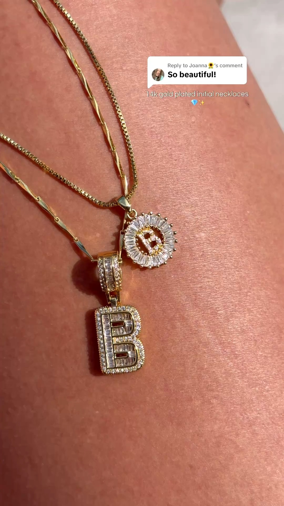 TWO 14k gold plated initial necklaces at a price you won’t believe.. 💎

🔗: https://www.tiktok.com/t/ZP9YvrdCky69p-Y94EG/

#initialnecklaces #initials #jewelry