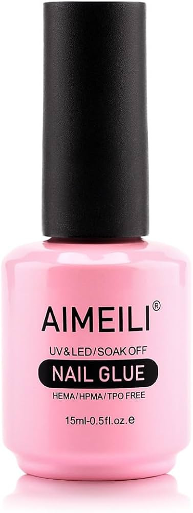 AIMEILI 2 in 1 Nail Glue and Base Gel 15ML for Acrylic Nails, Soak Off U V LED Strong Nail Glue G... | Amazon (US)