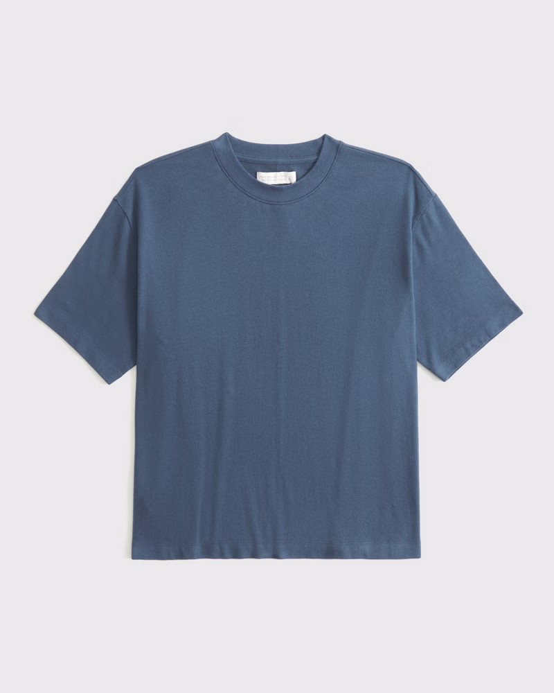 Short-Sleeve Cozy Lounge Knit Tee | Abercrombie & Fitch (US)