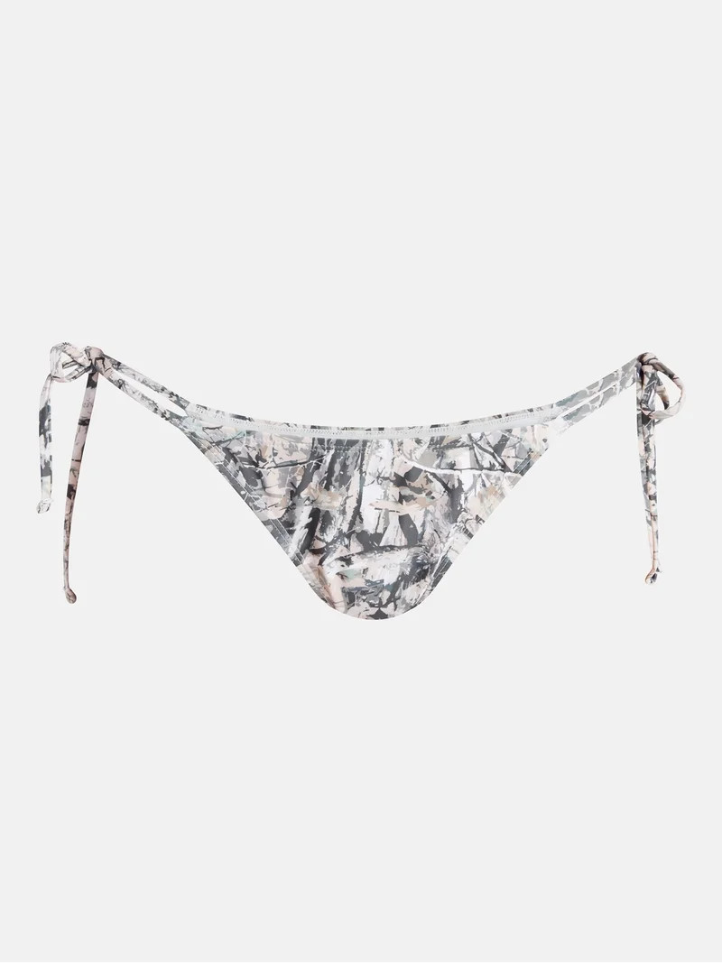 No Boundaries Camo Low Rise String Swim Bottoms, Women's XXS-XXL | Walmart (US)