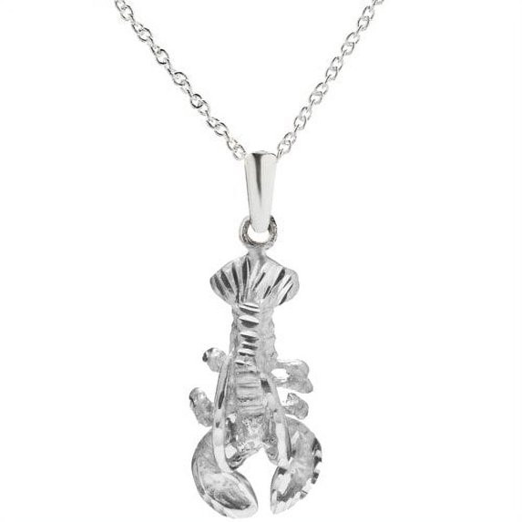 Sterling Silver Lobster Pendant Necklace, 18" | Walmart (US)