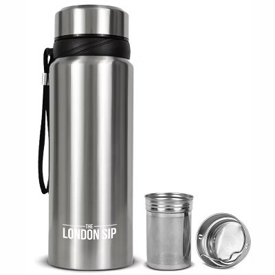 London Sip Tea Infuser Bottle 25oz, Silver | Target