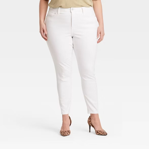 Women's Plus Size High-Rise Skinny Jeans - Ava & Viv™ | Target