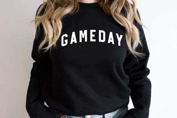 Game Day Sweatshirt, Game Day Vibes, Football Sweatshirt, Womens Football Shirt, Womens Football ... | Etsy (US)