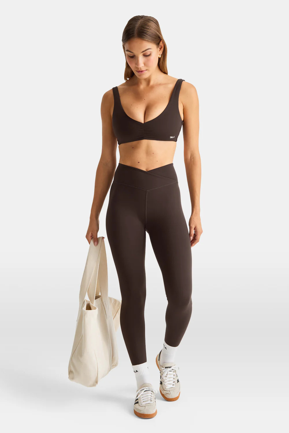 DayFlex Wrap High Waisted Legging - Americano | TALA (UK)
