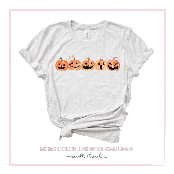 Pumpkin Shirt Pumpkin Tee Shirt Jack O Lantern Thanksgiving - Etsy | Etsy (US)