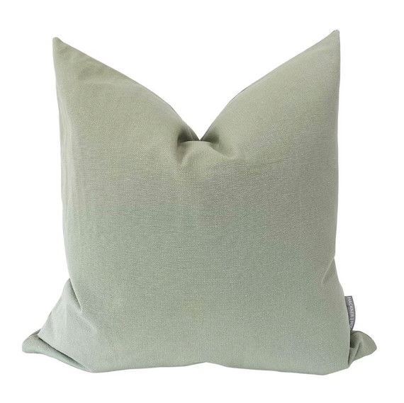 Eucalyptus  Green Pillow Cover Pale Green Pillow Solid | Etsy | Etsy (US)