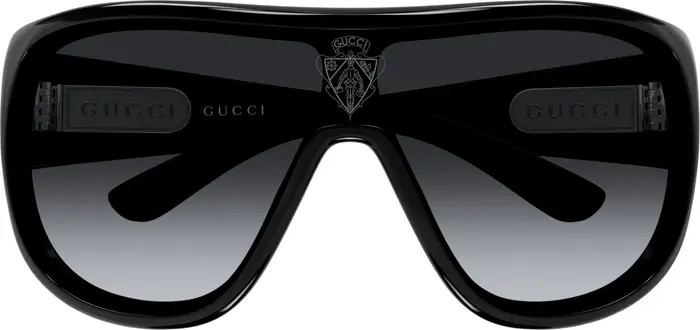 99mm Oversize Gradient Shield Sunglasses | Nordstrom