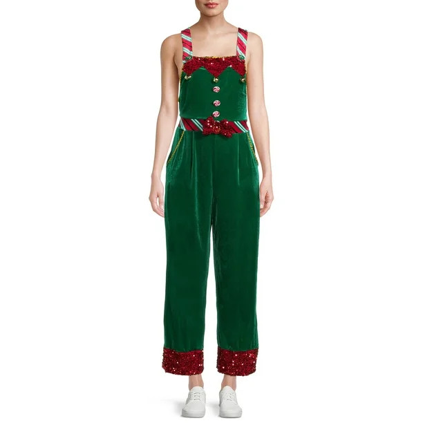 No Boundaries Junior's Christmas Jumpsuit - Walmart.com | Walmart (US)