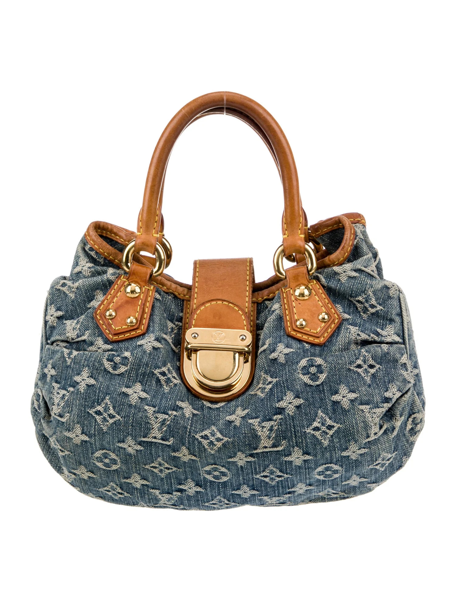 Monogram Denim Pleaty Mini | The RealReal