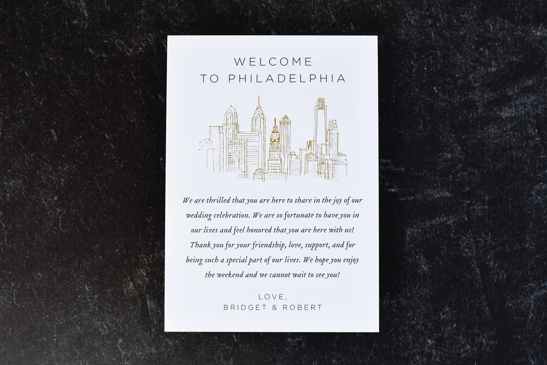 Double Sided Wedding Welcome Note With Itinerary - Etsy | Etsy (US)