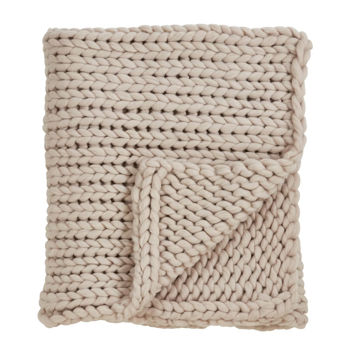 Saro Lifestyle Chunky Design Knitted Throw Blanket | Target