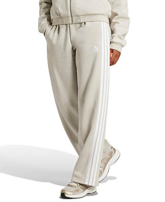 Women's Essentials 3-Stripes Fleece Slim Pants | Macy's