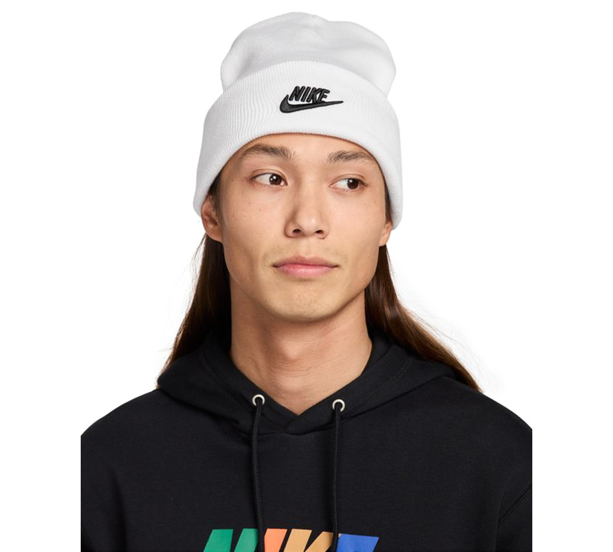 Nike Peak Futura Beanie - White/Black | Macy's