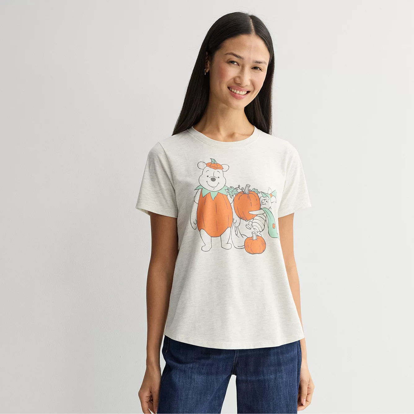 Women's Disney's Winnie the Pooh & Piglet Halloween Pumpkins & Costumes Graphic Tee | Kohl's