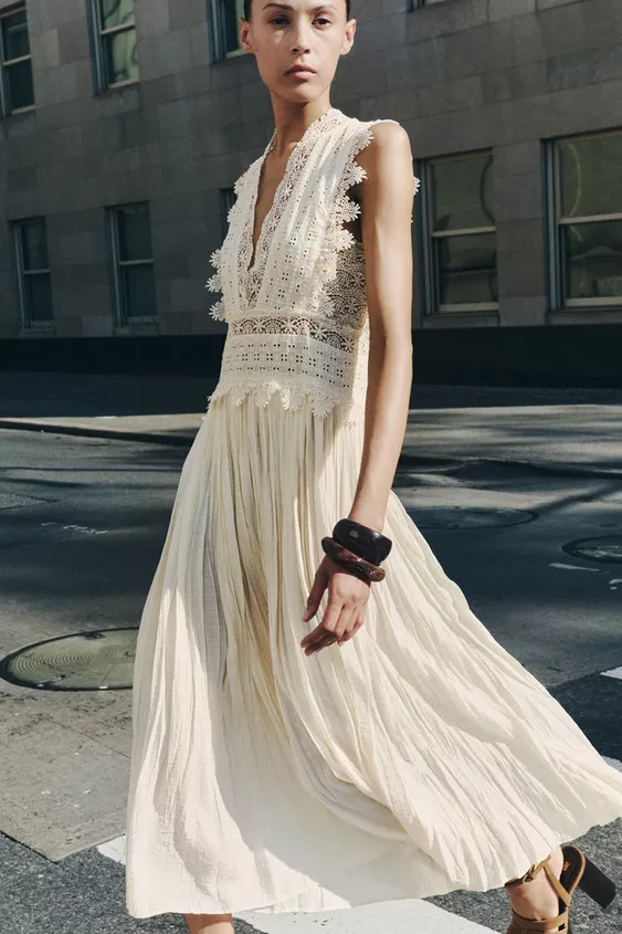 ZW COLLECTION LACE STRAP DRESS | Zara US