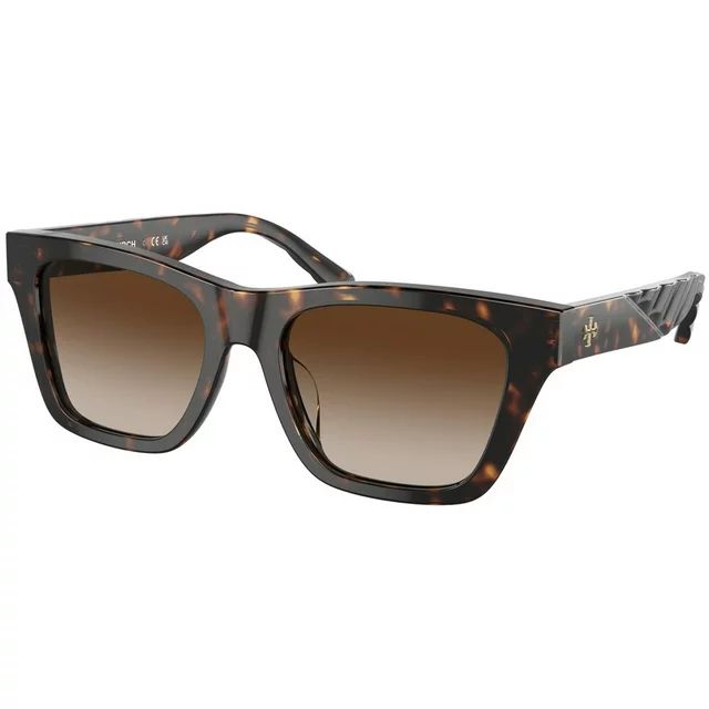 Tory Burch Women's Dark Tortoise Square Classic Sunglasses - TY7181U | Walmart (US)
