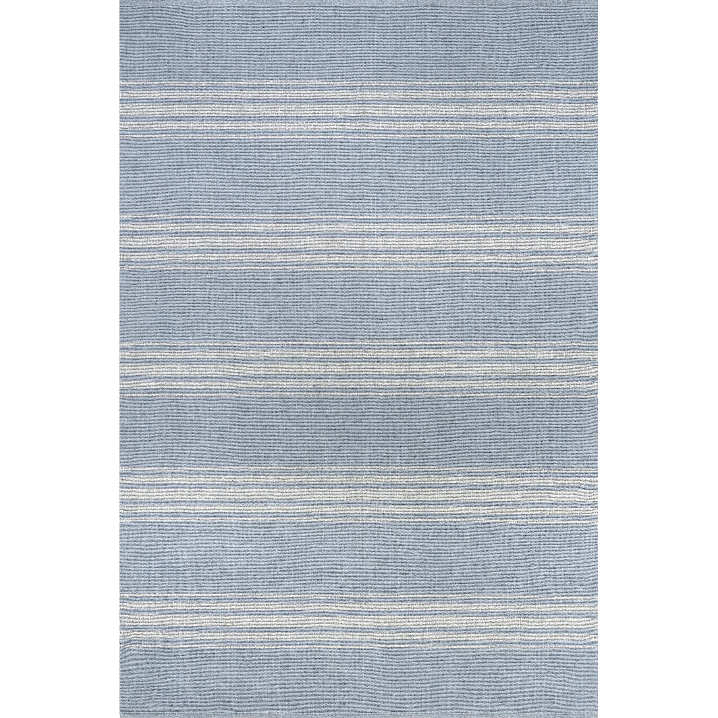 Rugs USA Bergamot Striped Cotton Area Rug, 2x8, Blue Grey | Amazon (US)