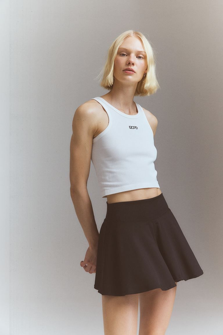 DryMove™ Circle-cut tennis skirt | H&M (UK, MY, IN, SG, PH, TW, HK)