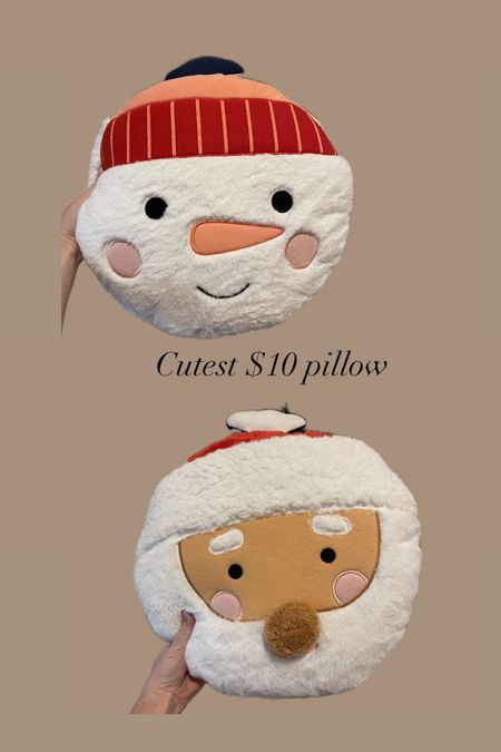 $10 double sided pillow - Santa/snowman
So soft!
Holiday decor
Christmas pillow 


#LTKHoliday #LTKhome