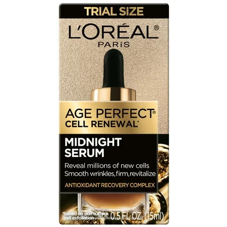 L'Oreal Paris Age Perfect Cell Renewal Midnight Serum, Anti-Aging Complex, 0.5 fl oz | Walmart (US)