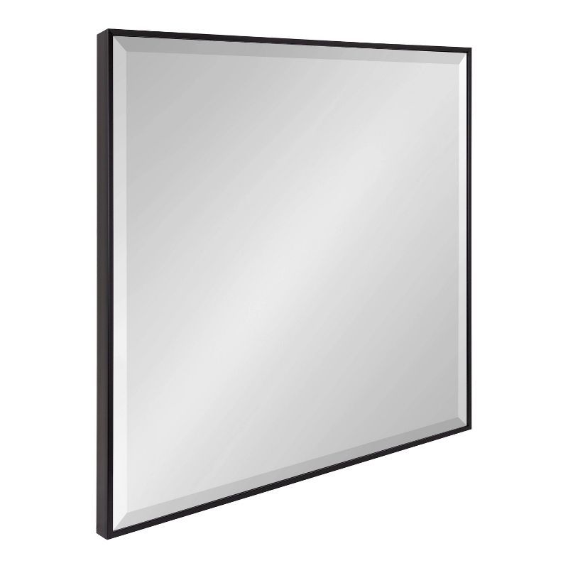 28.7" x 28.7" Rhodes Square Wall Mirror Black - Kate & Laurel All Things Decor | Target