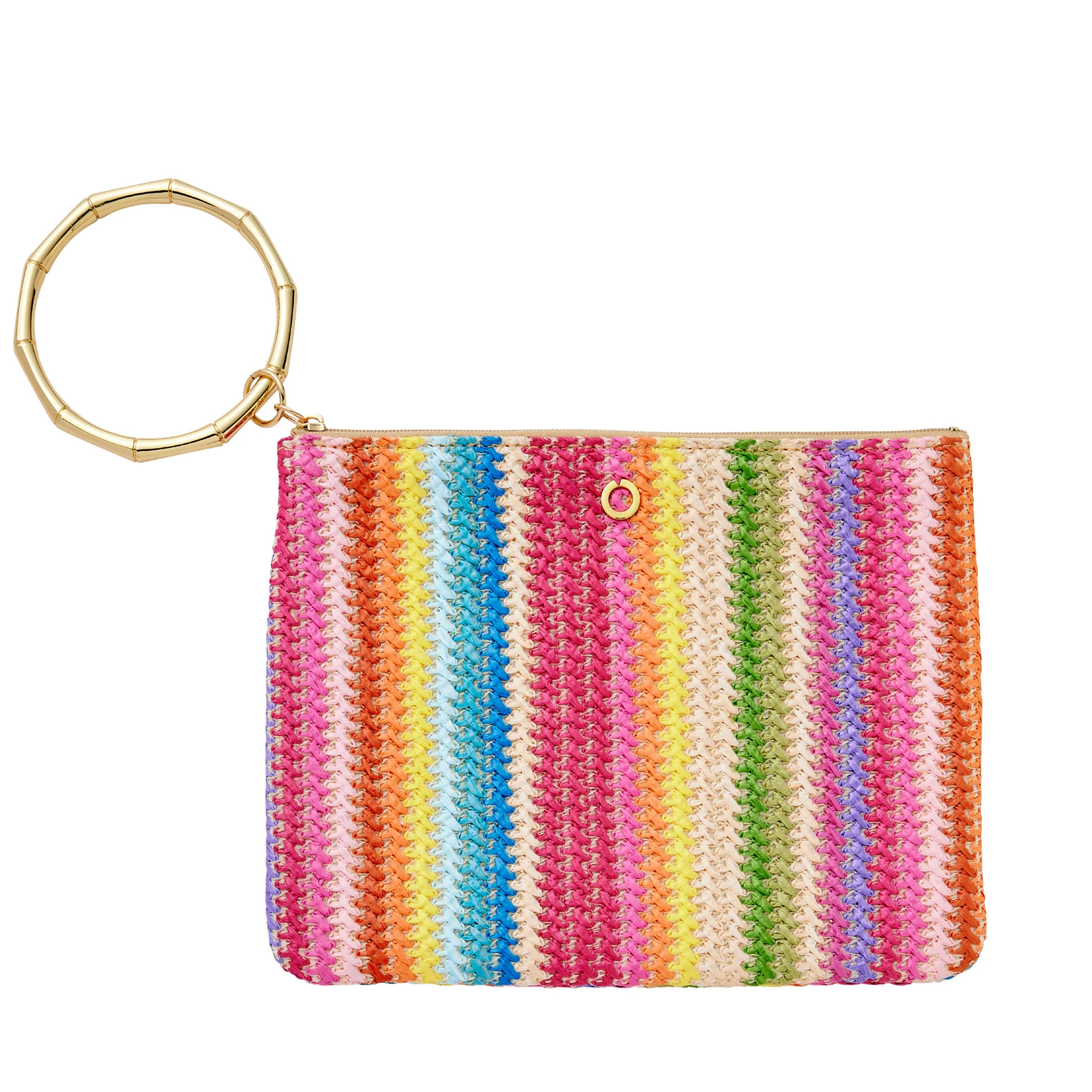 Bracelet Pouch - Bright Raffia Clutch Bag | Oventure