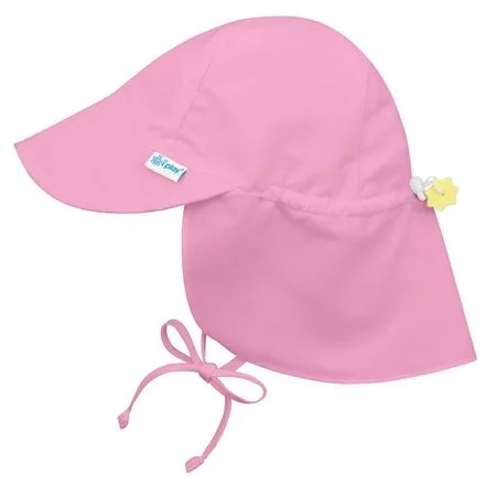 Iplay Flap Sun Hat for Baby Girls Sun Protection Large Billed Hat- Solid Light Pink-Newborn 0-6 Mont | Walmart (US)